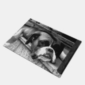 Boxer Dog On Windowsill dmcna Deurmat (Schuin)
