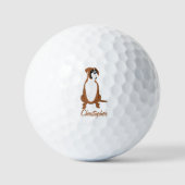 Boxer Dog-ontwerp Golfballen (Voorkant)