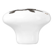 Boxer Dog-ontwerp Keramische Knop (Zijkant)