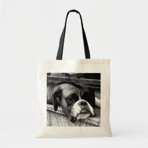 Boxer Dog op Windows-knop Tote Bag