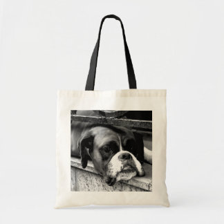 Boxer Dog op Windows-knop Tote Bag