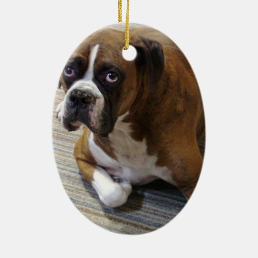 Boxer Dog Ornament (Achterkant)
