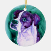 Boxer Dog Ornament - "Not Me" (Voorkant)