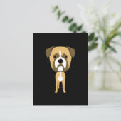 Boxer Dog. Overmaatse kop. Briefkaart (Staand voorkant)