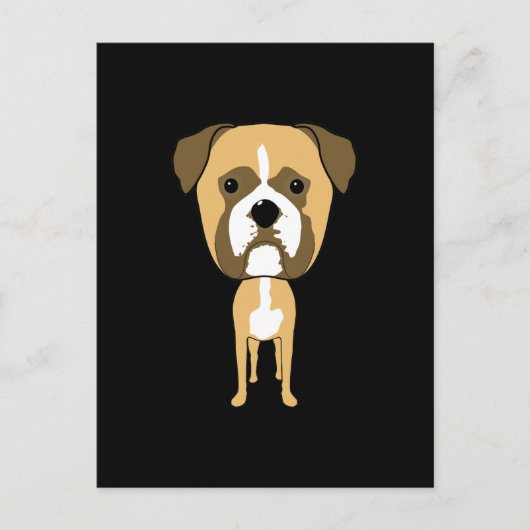 Boxer Dog. Overmaatse kop. Briefkaart (Voorkant)