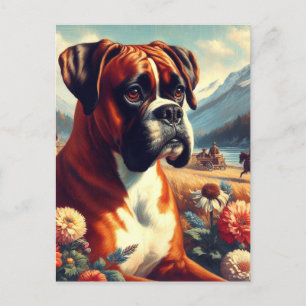  Boxer Dog Painting Briefkaart