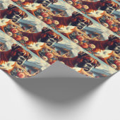  Boxer Dog Painting Cadeaupapier (Hoek)