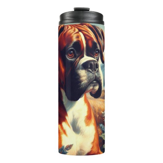  Boxer Dog Painting Thermosbeker (Voorkant)