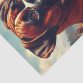 Boxer Dog Painting Tissuepapier (Detail)