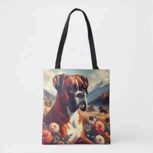  Boxer Dog Painting Tote Bag