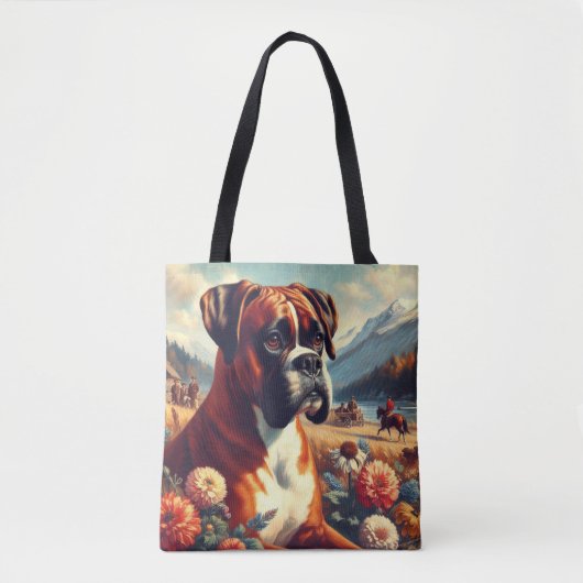  Boxer Dog Painting Tote Bag (Voorkant)