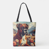  Boxer Dog Painting Tote Bag (Achterkant)