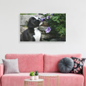 Boxer Dog Panting Canvas Afdruk (Insitu (Woonkamer))
