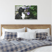 Boxer Dog Panting Canvas Afdruk (Insitu (Slaapkamer))