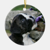 Boxer Dog Panting Keramisch Ornament (Voorkant)