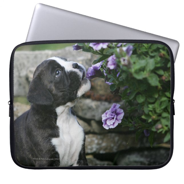Boxer Dog Panting Laptop Sleeve (Voorkant)