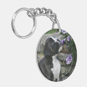 Boxer Dog Panting Sleutelhanger (Voorkant Links)