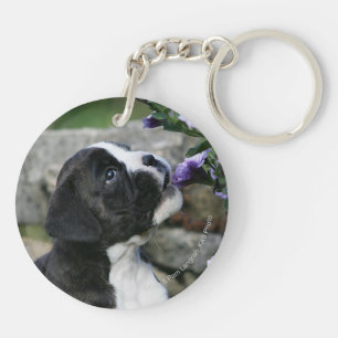 Boxer Dog Panting Sleutelhanger