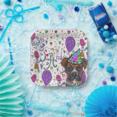 Boxer Dog Papieren Bordje (Feest)