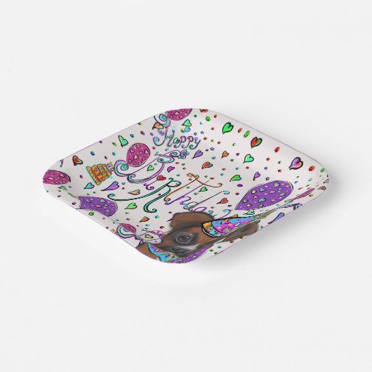 Boxer Dog Papieren Bordje (Gebogen)