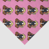 Boxer Dog Pasen Tissuepapier (Detail)