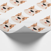 BOXER DOG PATROON Wrapping Paper Cadeaupapier (Hoek)