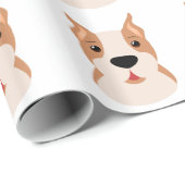 BOXER DOG PATROON Wrapping Paper Cadeaupapier (Rol Hoek)