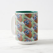boxer dog pattern mug tweekleurige koffiemok (Voorkant links)