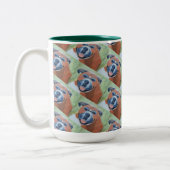 boxer dog pattern mug tweekleurige koffiemok (Links)