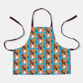 Boxer Dog Pattern Schort (Voorkant)
