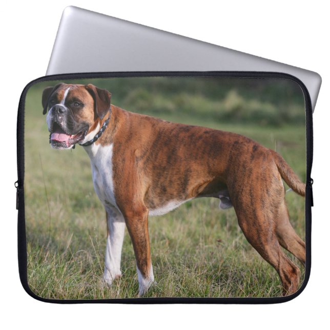 Boxer Dog Permanent Laptop Sleeve (Voorkant)
