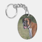 Boxer Dog Permanent Sleutelhanger (Voorkant Links)