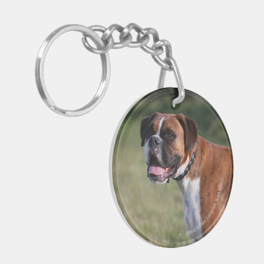 Boxer Dog Permanent Sleutelhanger (Voorkant Links)