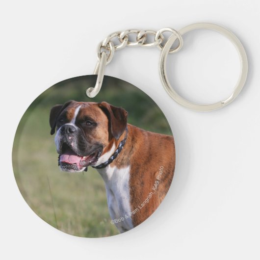 Boxer Dog Permanent Sleutelhanger (Achterkant)
