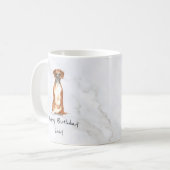 Boxer Dog Persoonlijke bug Koffiemok (Voorkant links)