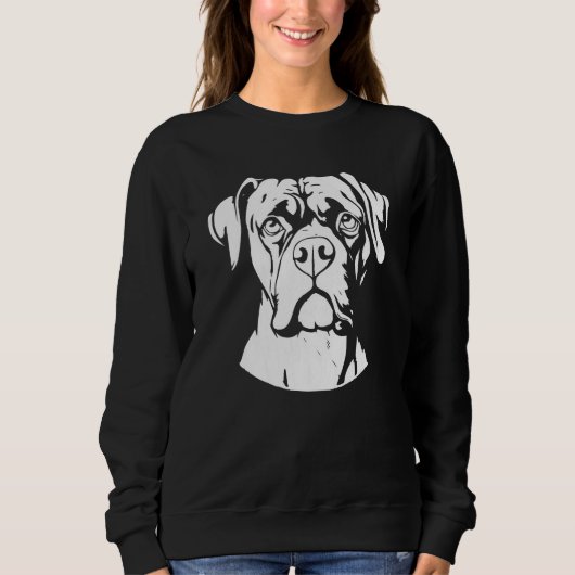 Boxer Dog Pet Breed Boxer Dog Trui (Voorkant)