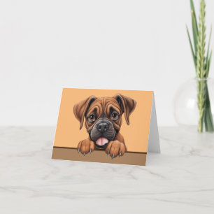 Boxer Dog Pet Notecard of bedankpas Notitiekaartje