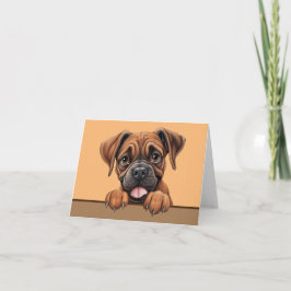 Boxer Dog Pet Notecard of bedankpas Notitiekaartje