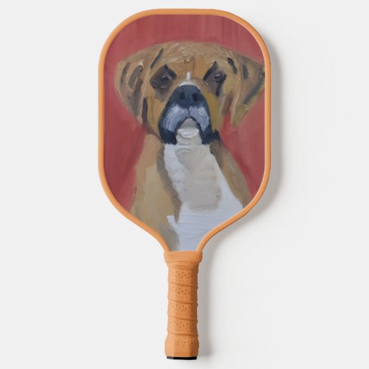 Boxer Dog Pickleball Paddle (Achterkant)
