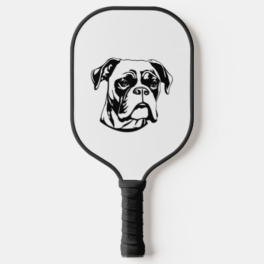 Boxer Dog Pickleball Paddle (Voorkant)