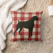 Boxer Dog | Pijnland-rood Kussen (Deken)