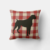 Boxer Dog | Pijnland-rood Kussen (Achterkant)