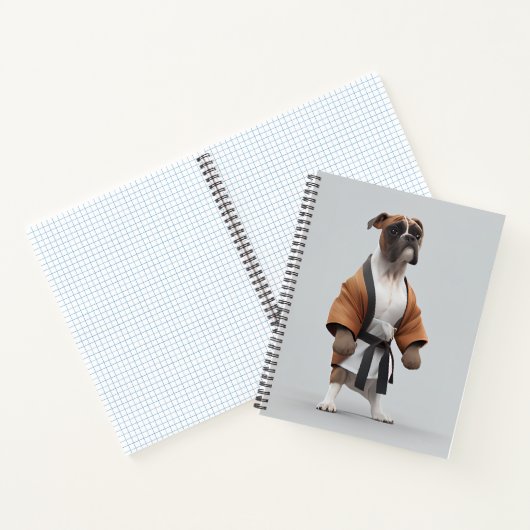 Boxer Dog Play Karate, Karate Champion Boxer Dog Notitieboek (Binnen)