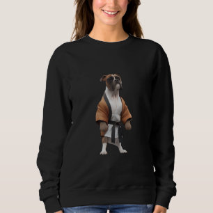 Boxer Dog Play Karate, Karate Champion Boxer Dog Trui