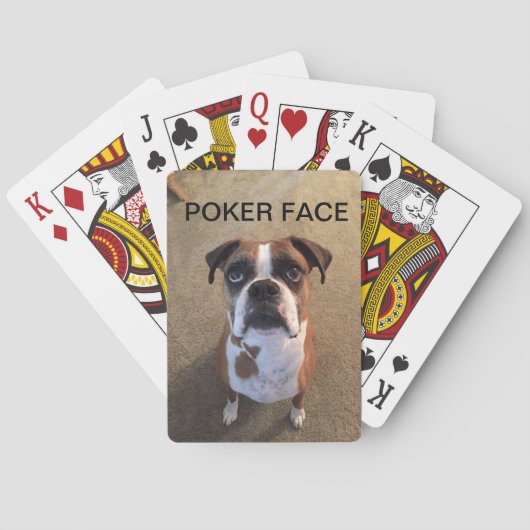 Boxer Dog-pokerkaarten Pokerkaarten (Achterkant)
