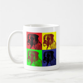 Boxer Dog Pop Art Style Koffiemok