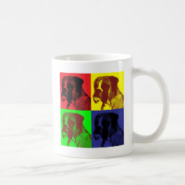 Boxer Dog Pop Art Style Koffiemok