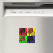 Boxer Dog Pop Art Style Magneet (Insitu (Vaatwasser))