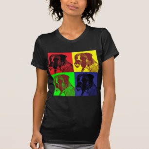 Boxer Dog Pop Art Style T-shirt