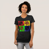 Boxer Dog Pop Art Style T-shirt (Voorkant volledig)